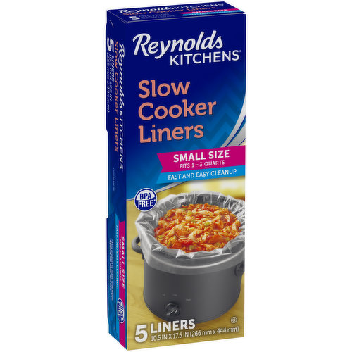 Reynolds Kitchens Slow Cooker Liners, Small (Fits 1-3 Quarts), 5