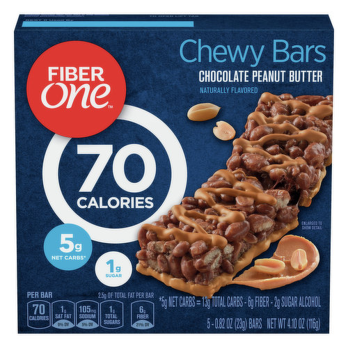 Fiber One Chewy Bar, Chocolate Peanut Butter