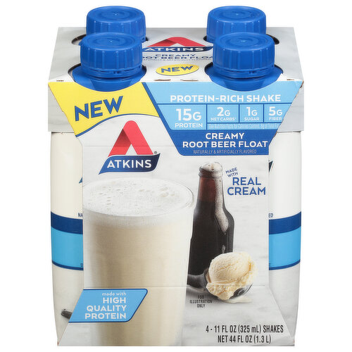 Atkins Protein-Rich Shake, Creamy Root Beer Float