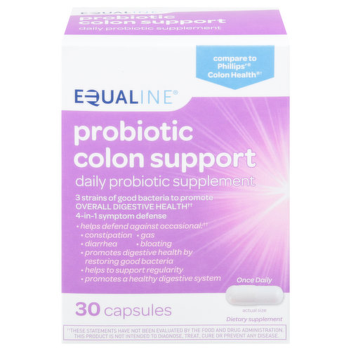 Equaline Colon Support, Probiotic, Capsules