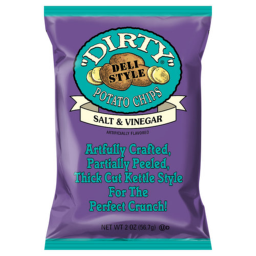 Dirty Potato Chips, Salt & Vinegar, Deli Style