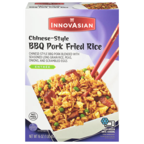 InnovAsian BBQ Pork Fried Rice, Entree, Chinese-Style