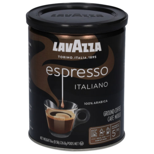 Lavazza Coffee, 100% Arabica, Ground, Espresso Italiano