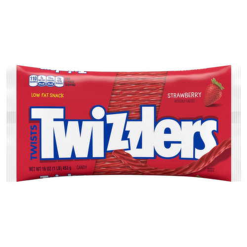 Twizzlers Candy, Strawberry, Twists
