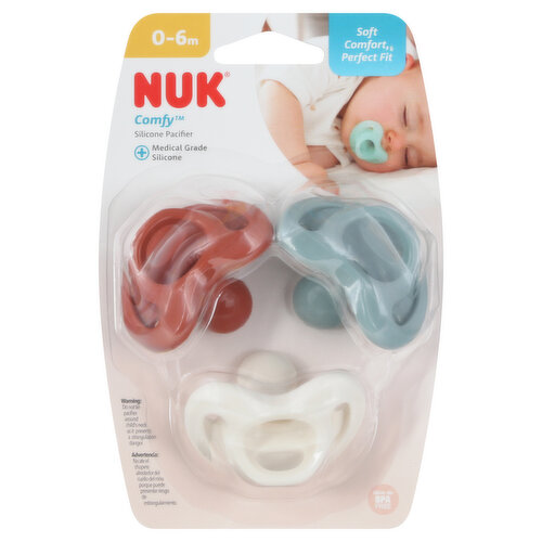 Nuk Comfy Pacifier, Silicone, 0-6 Months