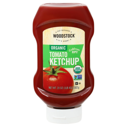 Woodstock Ketchup, Organic, Tomato