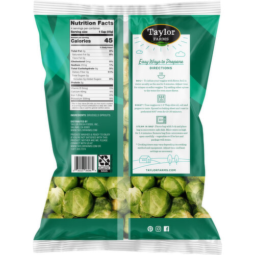 Taylor Farms Brussels Sprouts