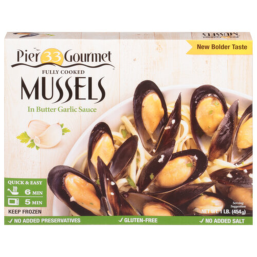 Pier 33 Gourmet Mussels in Butter Garlic Sauce