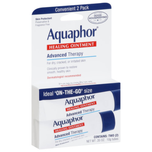 Aquaphor Healing Ointment, Advanced Therapy, 2 Pack