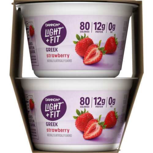 Dannon Light + Fit Fat Free Greek Strawberry Yogurt