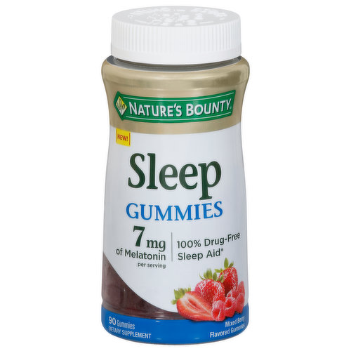 Nature's Bounty Sleep, 7 mg, Gummies, Mixed Berry