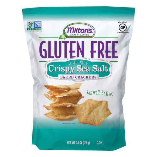 Miltons Baked Crackers, Gluten Free, Crispy Sea Salt