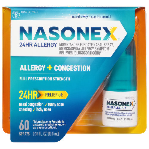 Nasonex Allergy + Congestion, Full Prescription Strength