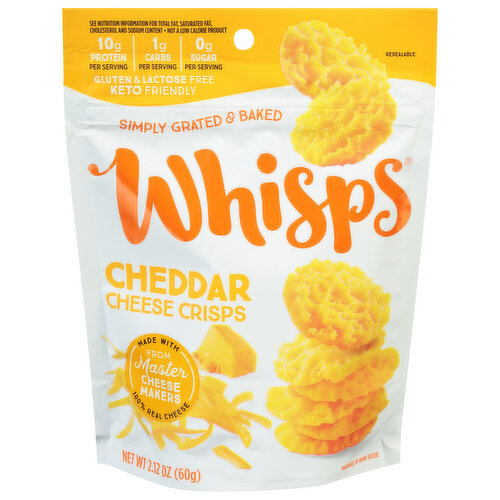 Whisps Cheese Crisps, Cheddar