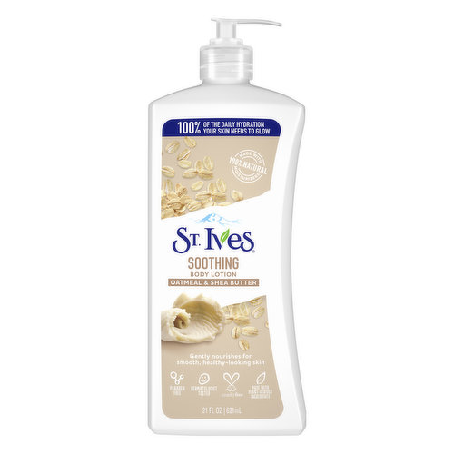 St. Ives Body Lotion, Soothing, Oatmeal & Shea Butter