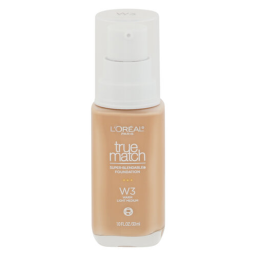 L'Oreal True Match Foundation, W3 Warm Light Medium