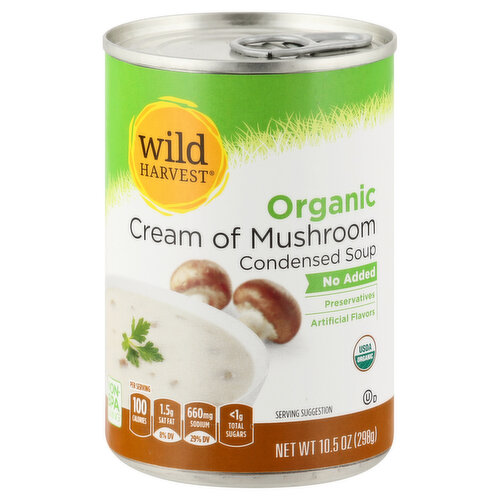 Wild Harvest Condensed Soup, Organic, Cream of Mushroom