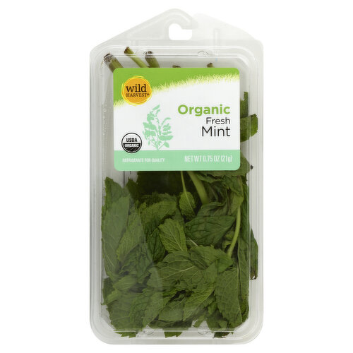 USDA Organic. Herb Tips: Wild Harvest Organic Fresh Herbs are a great way to add flavor to soups, sauces, meats, appetizers, breads, salads, and desserts without adding unwanted fat, sugar, or salt. These wonderfully fresh herbs are sure to fill your home with a refreshing aroma with each use. To learn more about Wild Harvest products, including our full line of organic products, and for more recipes, please visit www.mywildharvest.com. Certified organic by Ecocert. 100% quality guaranteed. Like it or let us make it right. That's our quality promise. mywildharvest.com. Please recycle.