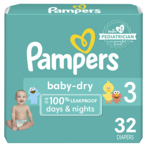 Pampers Baby Dry Baby Dry Size 3 32 Count