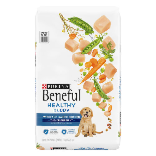 Beneful Healthy Puppy With Farm Raised Chicken, High Protein Dry Dog Food