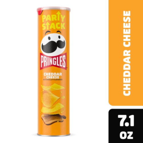 Pringles Potato Crisps Chips, Cheddar Cheese, Party Stack