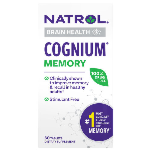 Natrol Cognium, Memory, Brain Health, Tablets