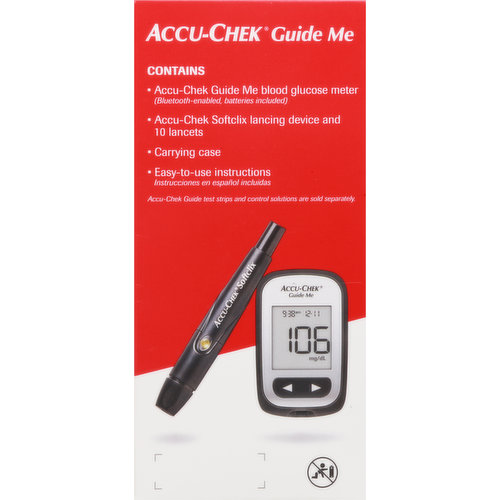 Accu-Chek Guide Me Meter Kit Blood Glucose Monitoring Bluetooth *NO TEST  STRIPS