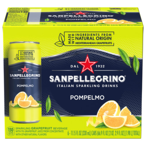 Sanpellegrino Sparkling Drinks, Italian, Pompelmo