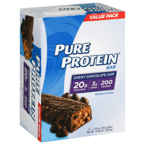 Protein Bar, Chewy Chocolate Chip, Value Pack