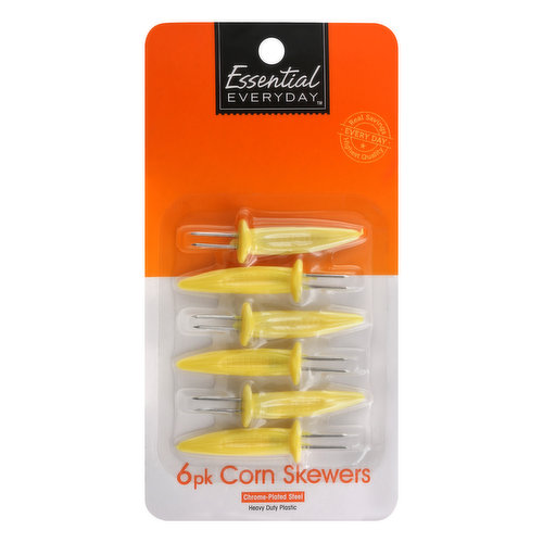 Essential Everyday Skewers, Corn, 6 Pack
