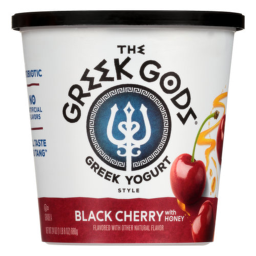 The Greek Gods Black Cherry with Honey Greek Style Yogurt