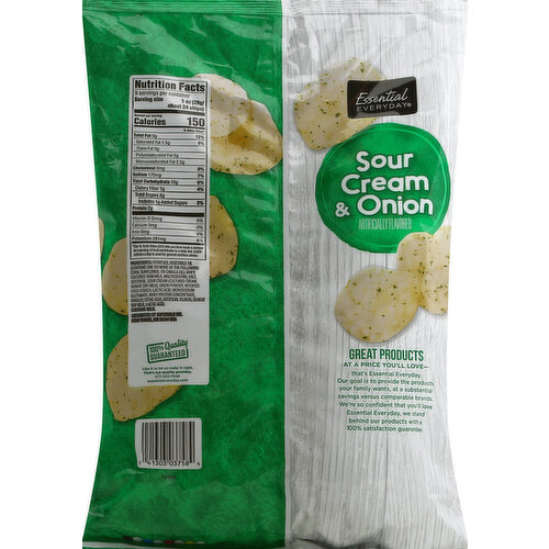 sour cream and onion lays nutrition facts