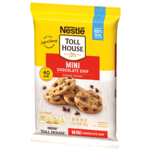 Toll House Cookie Dough, Chocolate Chip, Mini