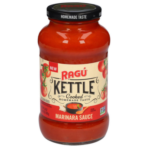 Ragu Sauce, No Sugar Added, Marinara, Kettle Cooked