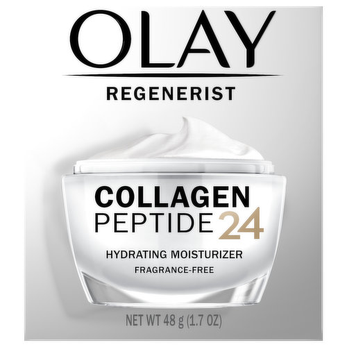 Olay Regenerist Hydrating Moisturizer, Collagen Peptide 24, Fragrance-Free