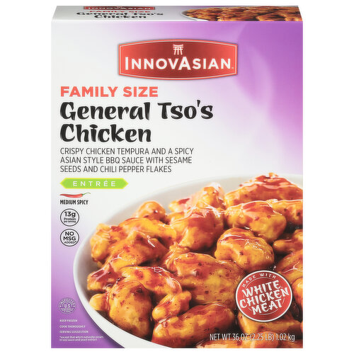 InnovAsian General Tso's Chicken, Entree, Medium Spicy, Family Size