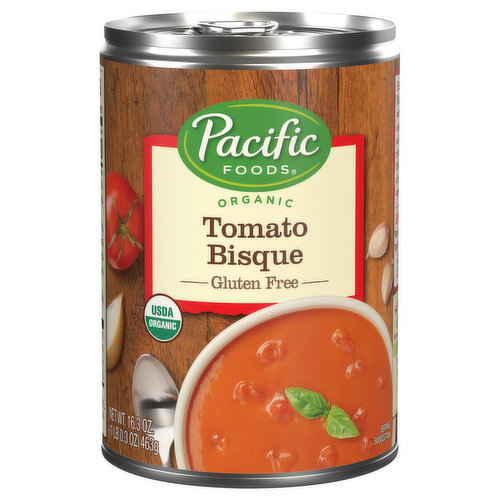 Perfectly balanced. Rich and satisfying with a velvet smooth organic tomato base and hearty chunks of ripe tomatoes. Finished with a touch of garlic and fresh organic cream. Recyclable. Nourish Every Body: By choosing Pacific you're helping us share nourishing meals with local food pantries and schools.