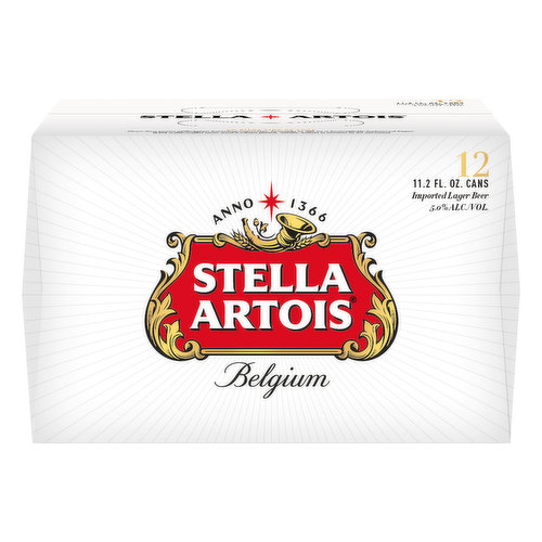 Stella Artois Beer, Lager, Imported
