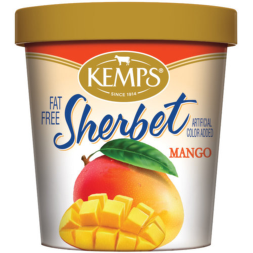 Kemps Mango flavored sherbet