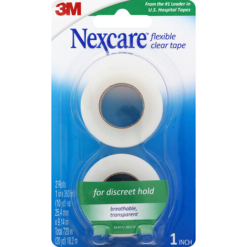 3M Micropore Medical Tape, Non-Sterile, Silicone, Blue, 2 in x 5 1/2 yds, 6  Rolls, 10 Packs, 60 Total