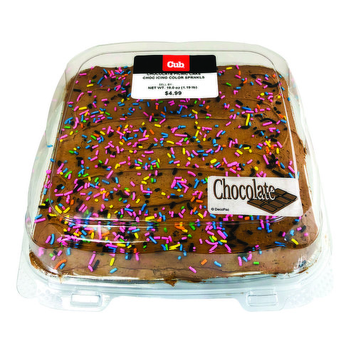Cub Bakery Chocolate Picnic Cake
Choc Icing Color Sprnkls