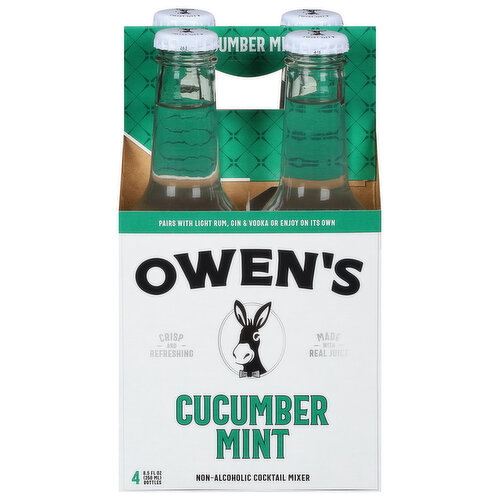 Owen's Cocktail Mixer, Non-Alcoholic, Cucumber Mint