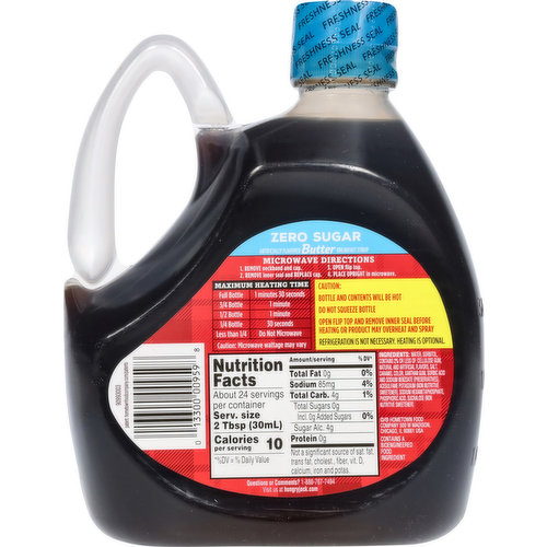 Hungry Jack Breakfast Syrup, Zero Sugar, Butter