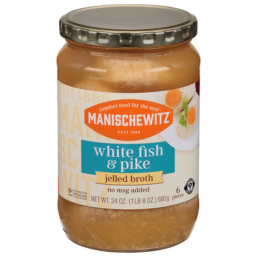Manischewitz White Fish & Pike, Jelled Broth