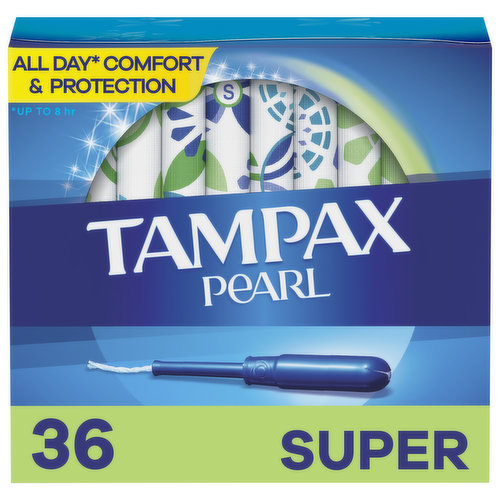 Tampax Pearl Tampax Pearl Tampons, Super 36 Ct