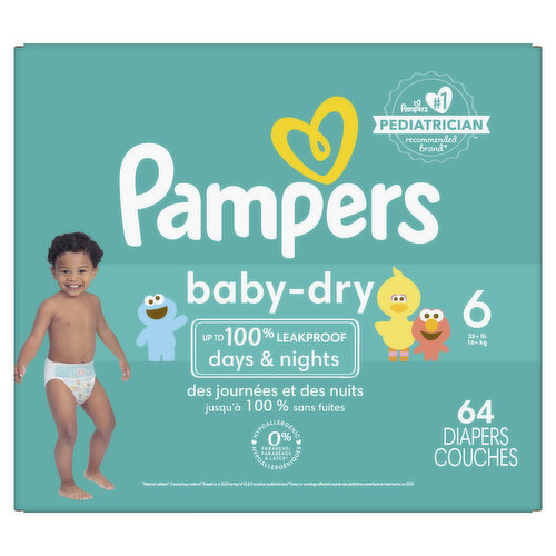 Pampers Baby Dry Baby Dry Diapers Size 6 64 Count