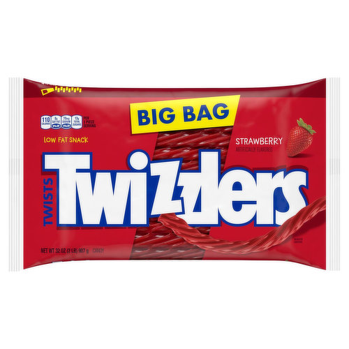 Twizzlers Candy, Strawberry, Twists, Big Bag