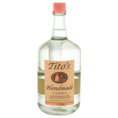 Titos handmade vodka. Designed to be savored. Unanimous double gold medal winner of the World Spirits Competition! To us, handmade means we cook each batch until it's smooth and delicious - just the way I like it. It's in the bottle, so enjoy! - Tito. Distilled from corn.