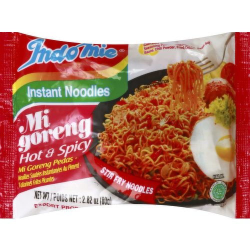 Contains Sachets of: Seasoning powder, seasoning oil, sweet soy sauce, chili powder, fried onion. Export product. Product of Indonesia.