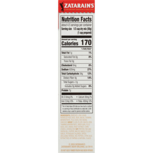 Zatarain's One Pot Red Beans & Rice - 12 oz